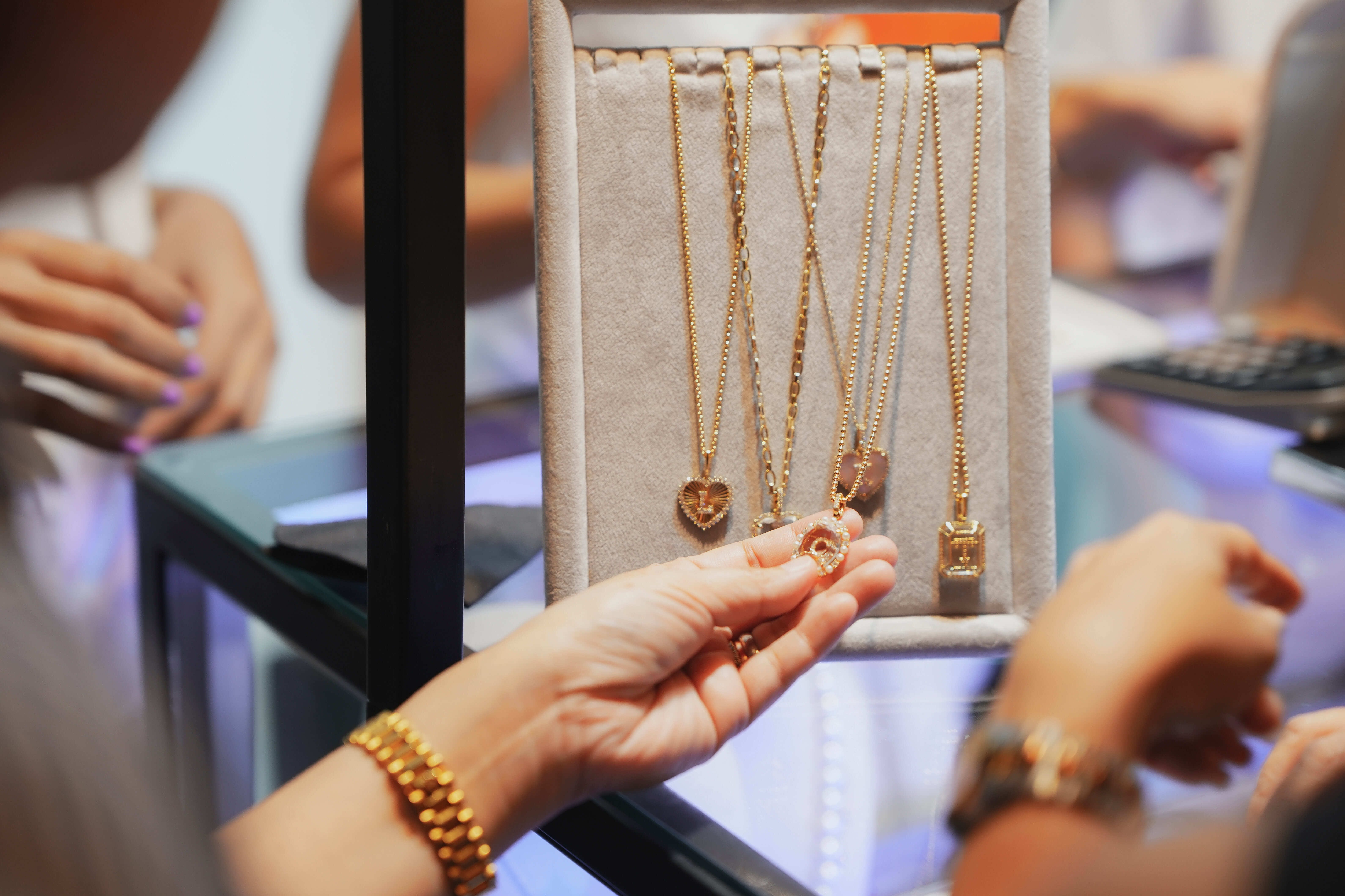 Pieces on display at Kristine Dee's REMINISCE trunk show